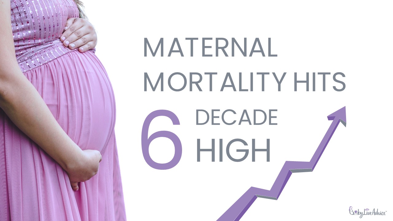 Maternal mortality rate infographic slide