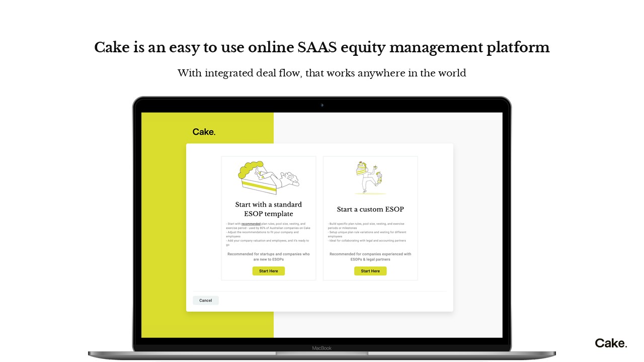 SaaS equity case study web slide