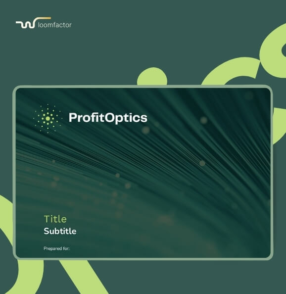 ProfitOptics template design slide