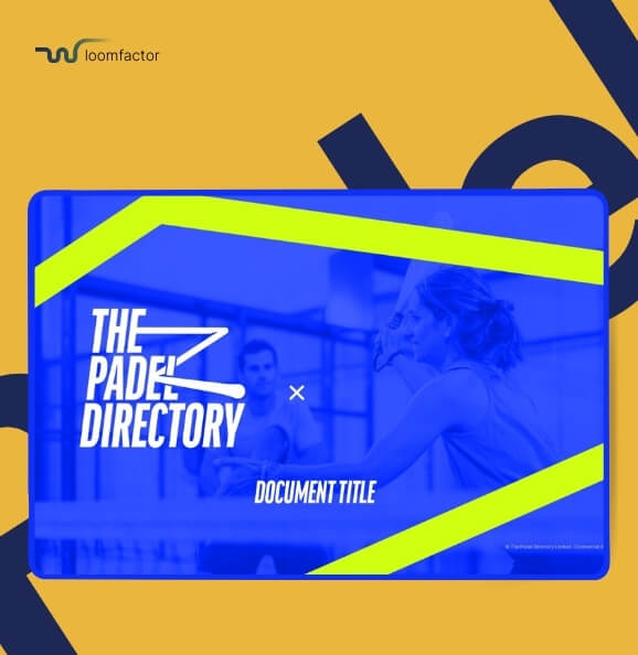 Padel Directory business pitch design