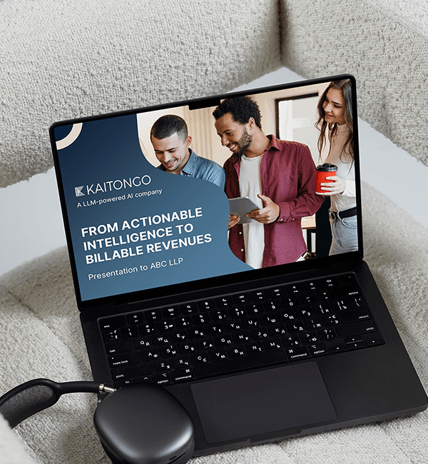 Webinar and course slide design on laptop