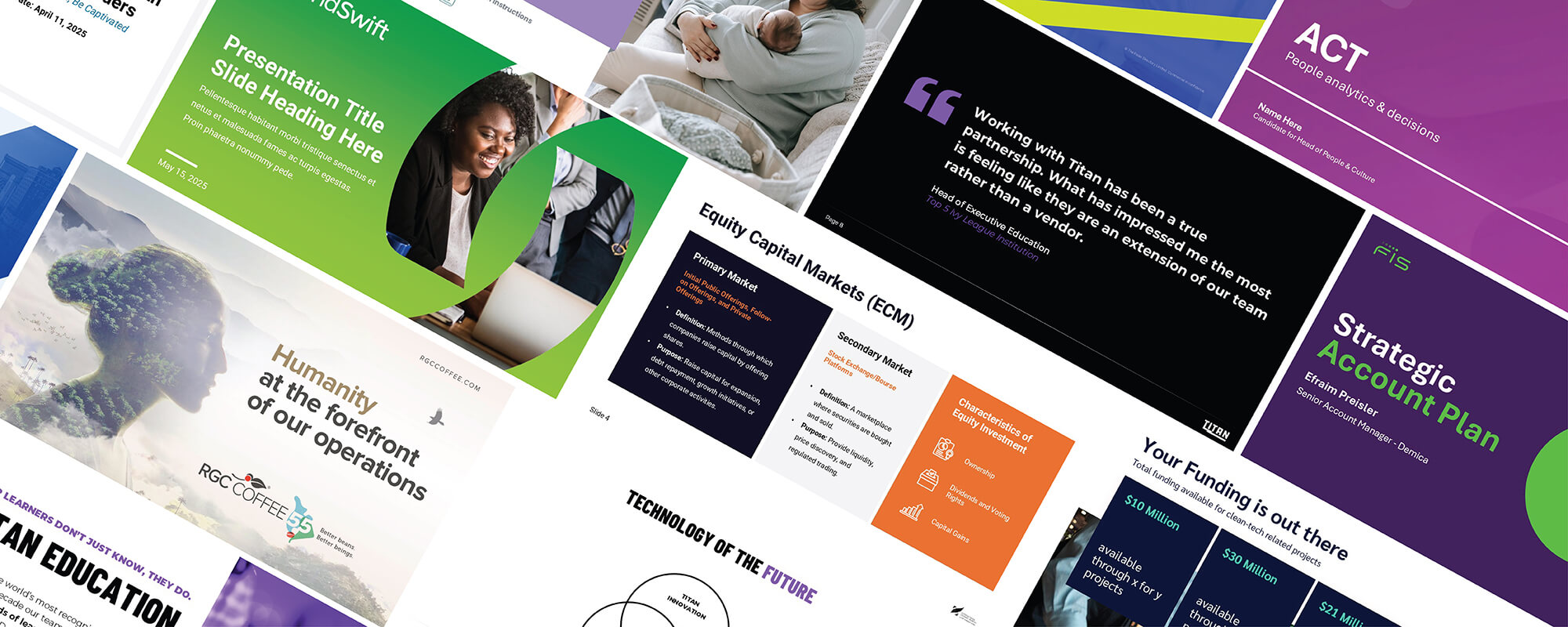 Colorful abstract design banner