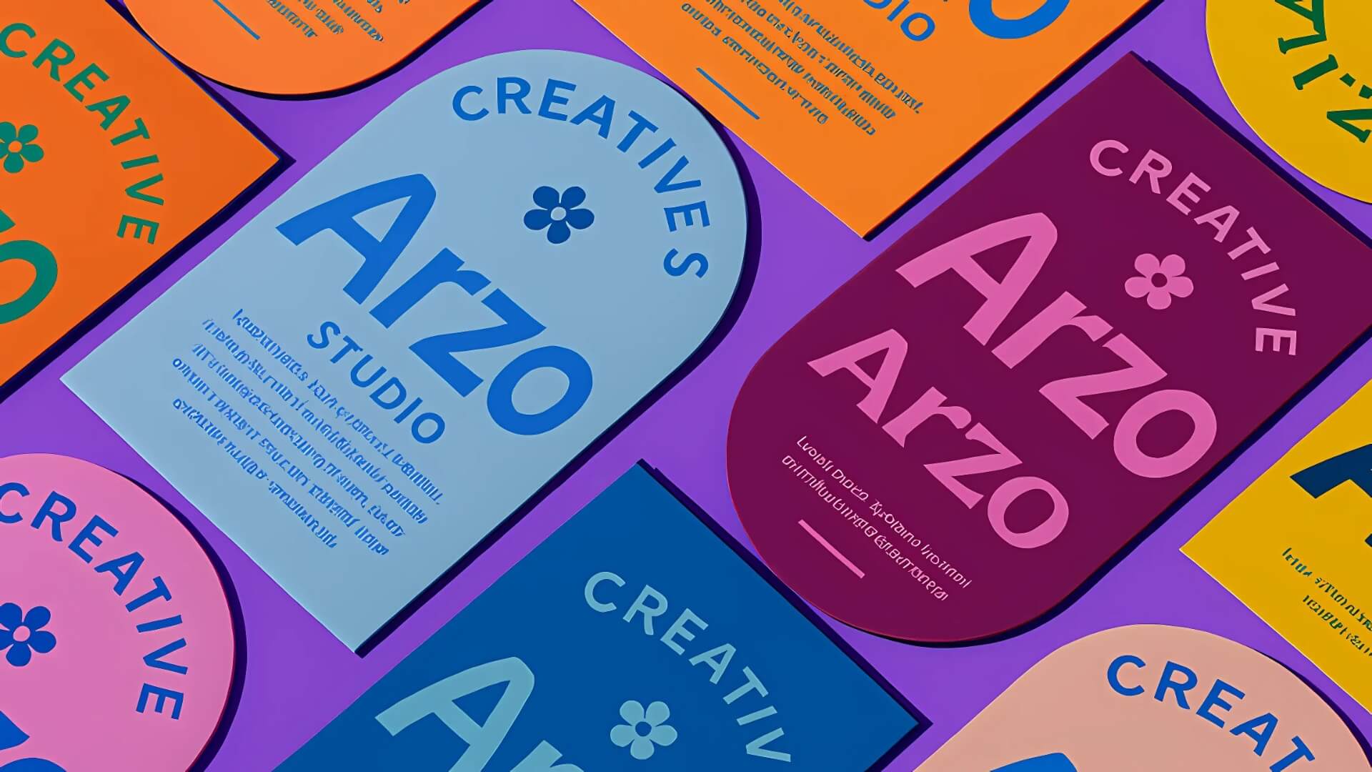 Colorful abstract marketing graphic