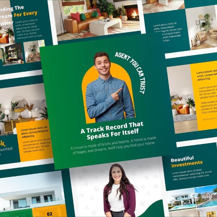 Instagram and Facebook post templates for real estate marketing