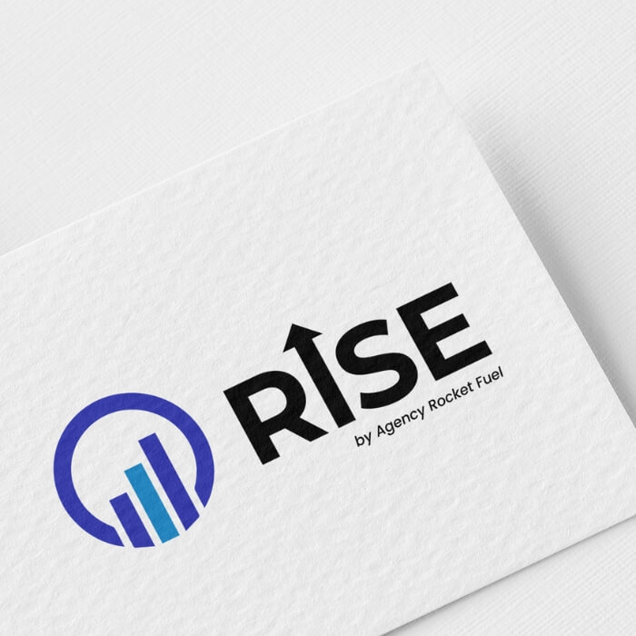 Logo and brand design for RISE—a professional consulting service