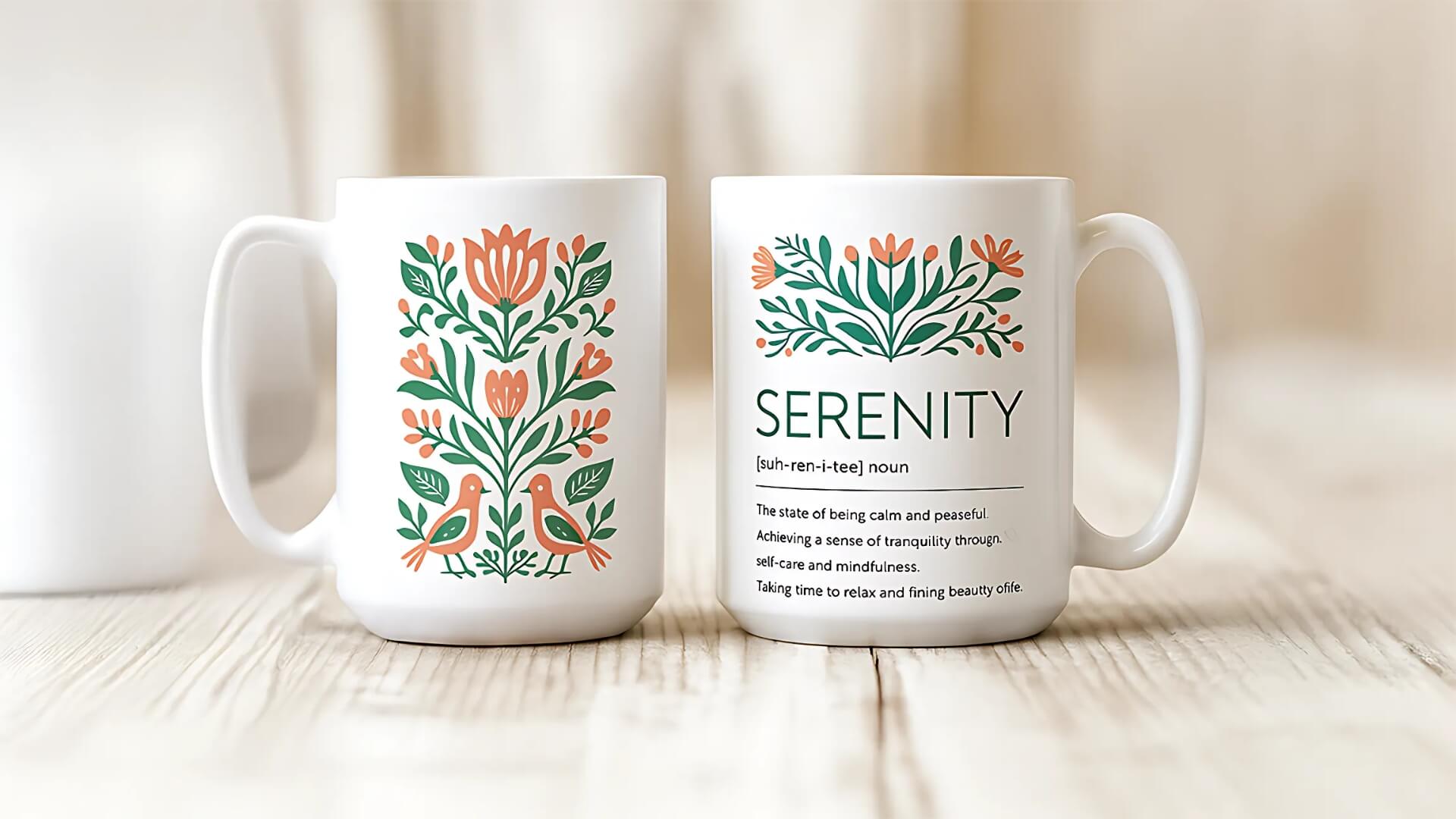 Serenity branding logo design