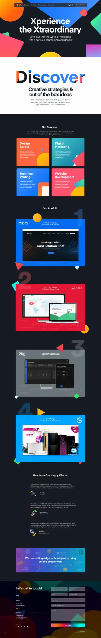 Project One – Engaging SaaS homepage design for conversion optimization Creative SaaS homepage design with vibrant colors and marketing-focused layout